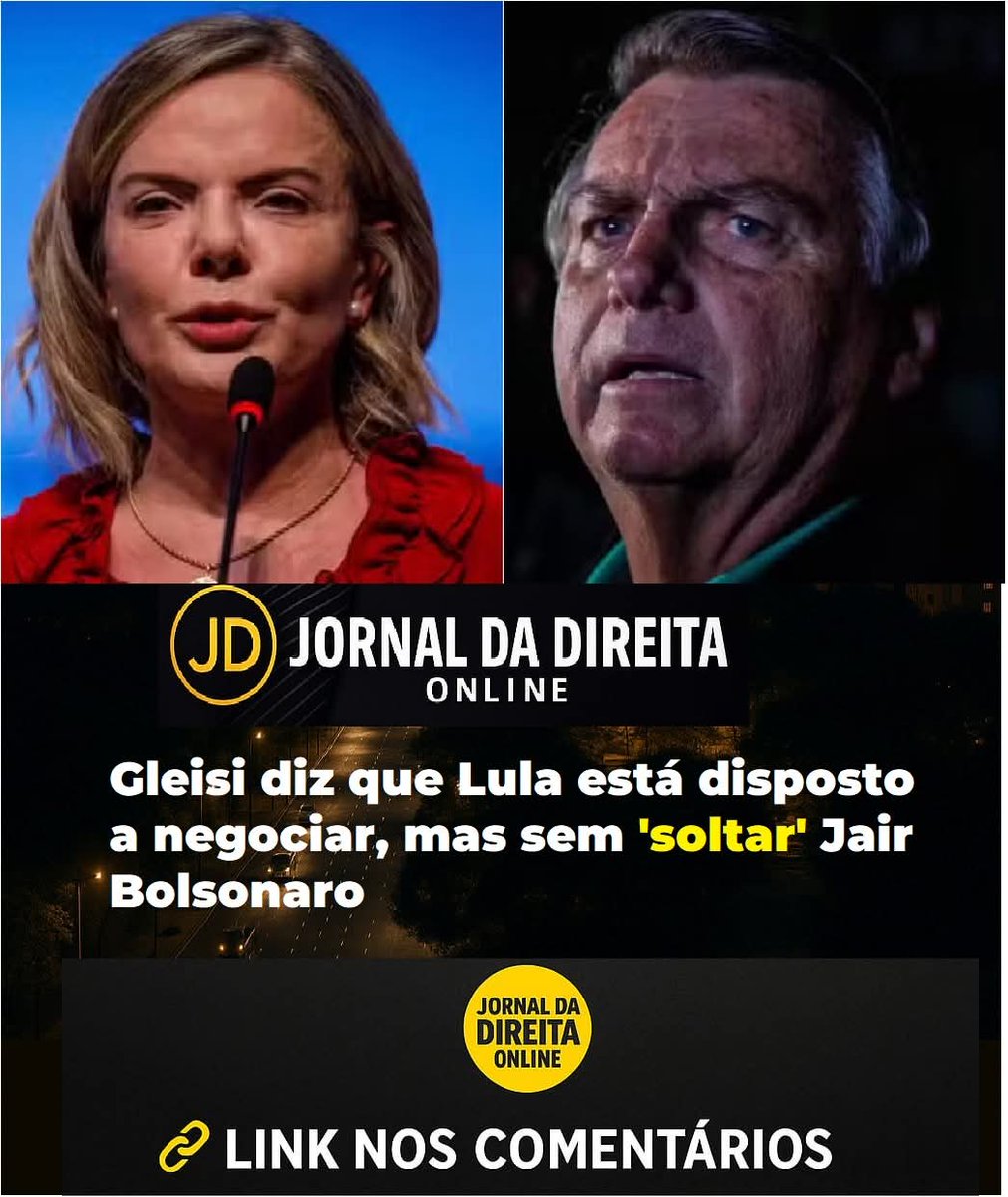 DanilodeDireita's tweet image. Pergunta ❓ O que vocês acham dessa governo Lula quer negociar mas sem soltar Jair bolsonaro?