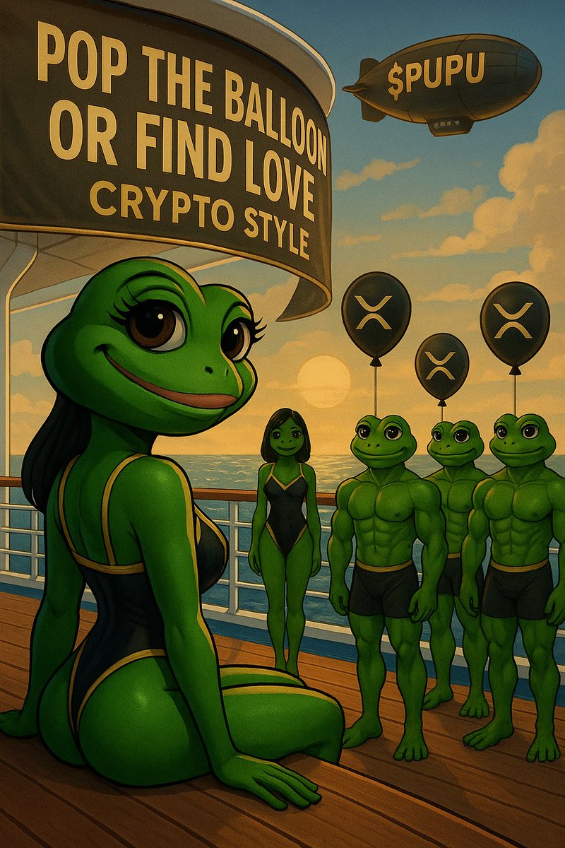 MisstPuPu's tweet image. 🎈POP THE BALLOON OR FIND LOVE… CRYPTO STYLE 💘🚢

This ain’t your average Carnival Cruise. This is blockchain, bottom shakin’, bag-securin’ ENERGY 🚀💩🐸

Coming this March, the XRP Community Cruise is setting sail… and we’re bringing Pop the Balloon or Find Love – Crypto…