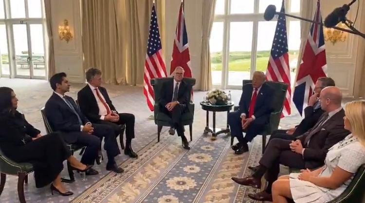 Everyone is missing the key part or should I say key person at this meeting between President Trump and Starmer. 
Sat to Starmer’s left is Jonathan Powell U.K. national security advisor &amp; Tony Blair's right hand man 
Ie this meeting beyond the press conference was actually about