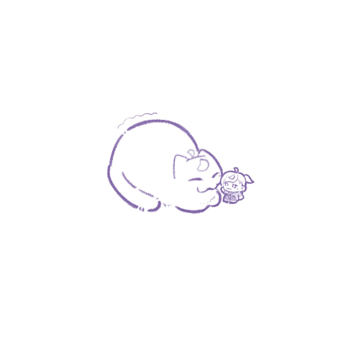N13hhh's tweet image. ゴロゴロ
 #かな絵