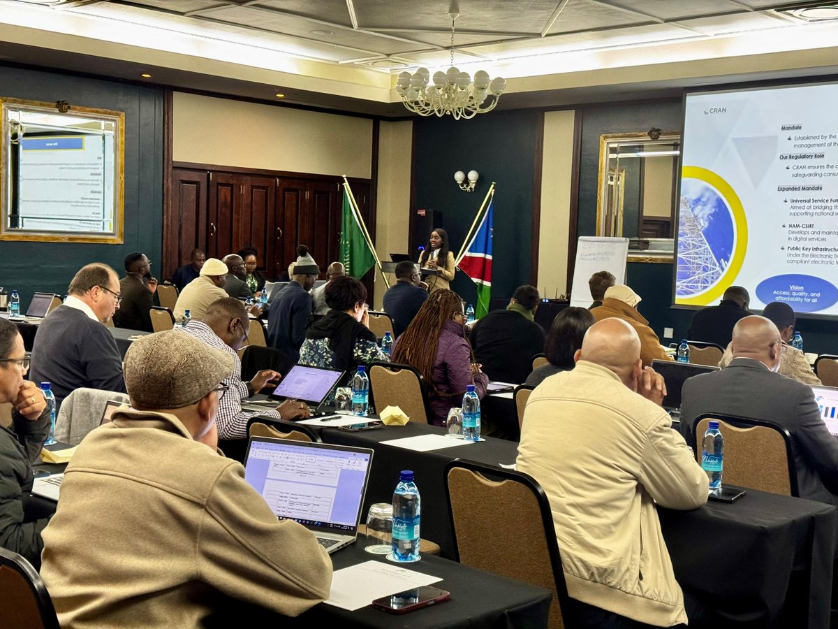 CRAN CEO addresses Parliamentary ICT Committee in Swakopmund, highlighting major achievements:

✅ 5G spectrum assignment
✅ SIM registration rollout
✅ Enhanced population coverage
✅ NAM-CSIRT cybersecurity advances
✅ Universal Service Fund expansion

Driving digital