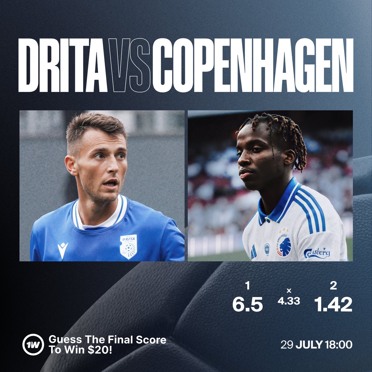Guess the Score!

To enter:

Follow 1win
Like and RT this post
Comment your score prediction below

💸 20$ for one winner

🔗 mssg.me/1win.pro | #1win | #UCL | #Drita