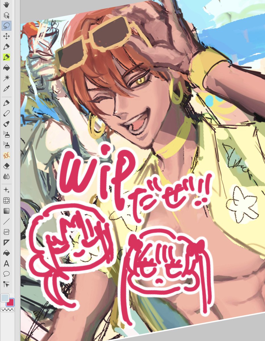 nannan_72's tweet image. 絵かいとる、ほんまに