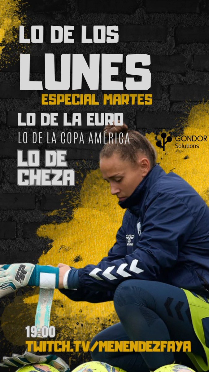 TENEMOS DIRECTO MOVIDITO

🟨 Hablamos con María Echezarreta “Cheza”, portera del <a href="/SevillaFC_Fem/">Sevilla FC Femenino</a>.

🟨 Debatimos la final de la #WEURO2025 con lo de Montse y abrimos vuestros melones 🍈.

🟨 Tenemos polémicas que tratar de la #CopaAmericaFEM con <a href="/MaxLatacz/">Max</a>.

⏰19h