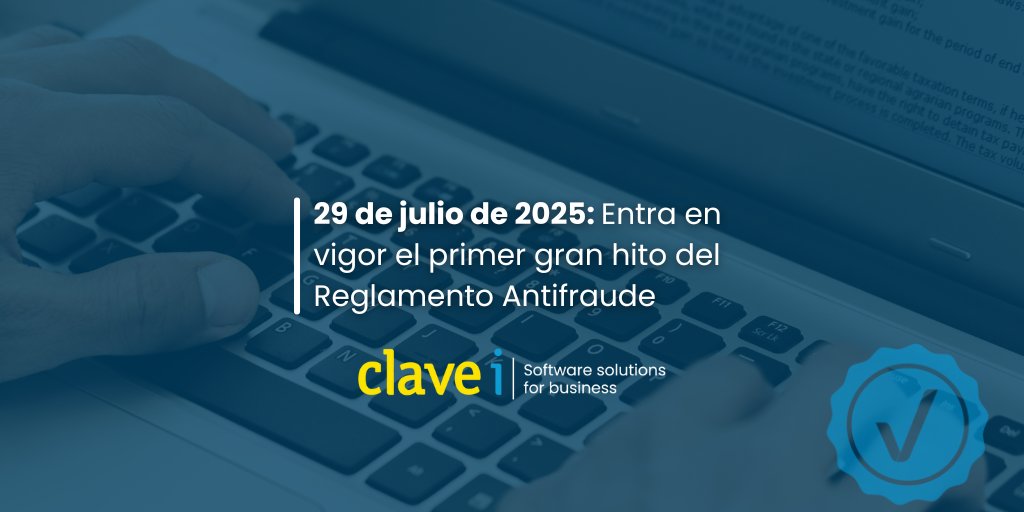 Hoy, 29 de julio de 2025 se activa el primer gran hito del #ReglamentoAntifraude 🚨 ¿Sabes cómo afecta a tu empresa?

Lo explicamos en nuestro blog 👇

hubs.ly/Q03z2BMl0