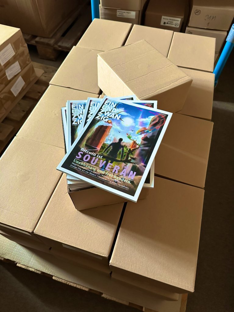 🚛💨 Copiaro (@copiaro) on Twitter photo 🚛💨 Gestern verpackt, soeben abgeholt! 📦
Alle Vorbestellungen des <a href="/einundzwanzig_m/">Einundzwanzig Magazin</a> sind jetzt unterwegs zu euch! 🧡 🚛💨 Gestern verpackt, soeben abgeholt! 📦
Alle Vorbestellungen des <a href="/einundzwanzig_m/">Einundzwanzig Magazin</a> sind jetzt unterwegs zu euch! 🧡
