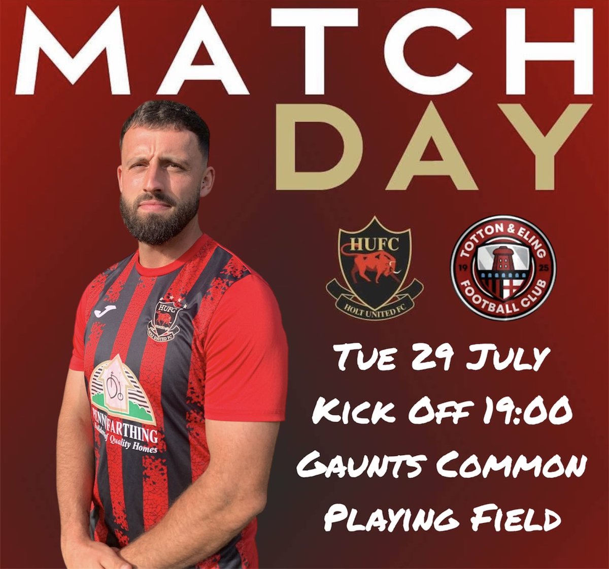 Holt United FC (@holtutd_fc) on Twitter photo ๐๐๐ฉ๐๐๐๐๐ฎ ๐ดโซ๏ธ
๐ Friendly
๐ <a href="/tottonelingfc/">Totton and Eling FC</a>
๐๏ธ Gaunts Common Playing Fields
โ๏ธ 7PM KO
#UpTheBulls ๐๐๐ฉ๐๐๐๐๐ฎ ๐ดโซ๏ธ
๐ Friendly
๐ <a href="/tottonelingfc/">Totton and Eling FC</a>
๐๏ธ Gaunts Common Playing Fields
โ๏ธ 7PM KO
#UpTheBulls
