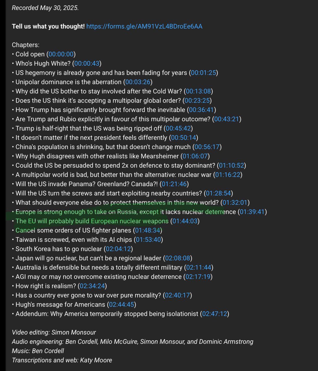 jsamperiz1's tweet image. White sobre l’UE. Si l’EU vol dissuadir Rússia SOLA, sense els USA, ho pot fet … però …. necessita armes nuclears … que depenguin DIRECTAMENT de l’EU i no dels estas membres. Això és políticament, crec, impossible.