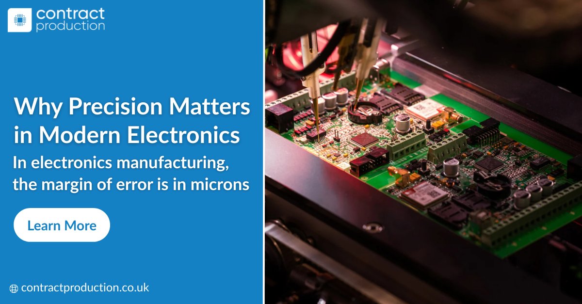 Faulty solder joints or misaligned 0201s can halt production and lead to costly recalls. To ensure quality at scale, we've equipped our process with the Nordson SQ3000 3D AOI.

Quality-assured PCB assembly, from low to medium volumes.

🔗 learn more: contractproduction.co.uk/3d-aoi-inspect…