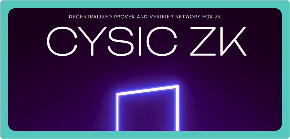 mujeebtium09's tweet image. HOW TO BECOME A CYSIC ZK VERIFIER

What is Cysic Network?

@cysic_xyz is a next‑generation zero‑knowledge (ZK) proof layer, a decentralized protocol and hardware‑accelerated network designed for ultra‑fast, low‑cost ZK proof generation and verification.

🧵👇🏻