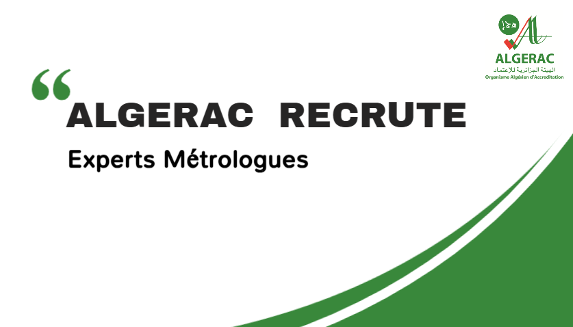 AlgeracA's tweet photo. @AlgeracA lance un appel à candidatures pour le recrutement d’experts métrologues dans plusieurs domaines.
Pour plus d'infos, consultez  https://t.co/ZvvuldGJQN

#Recrutement #Métrologie #Accréditation #Algerac https://t.co/lQdi8WsWxB