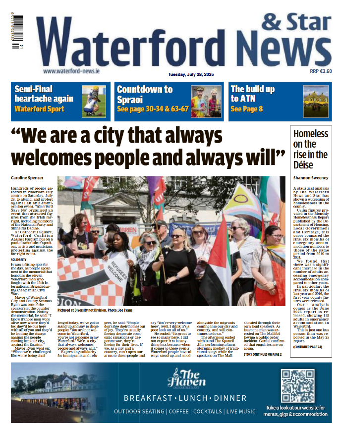 This week's Waterford News &amp; Star is in shops now and to buy online at waterford-news.ie