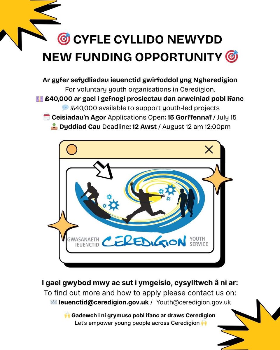 Cofiwch fod y cyfle hwn dal ar agor! Remember this opportunity is still open! 

Rhannwch a gwnewch cais os gallwch chi. Share and apply if you can.
👇👇
facebook.com/share/p/16kdND…