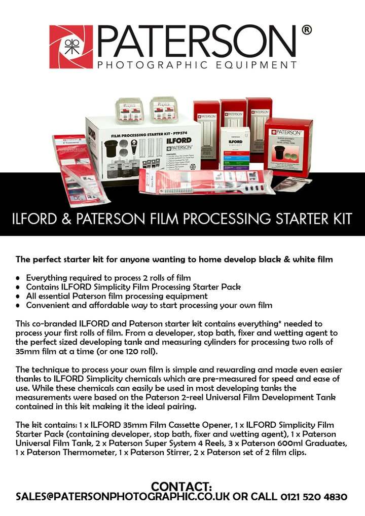 Darkroom starter kit👇

The perfect starter kit for anyone wanting to develop black and white film!

Get in touch to order yours!📲

#pattersonphotographic #photography #darkroom