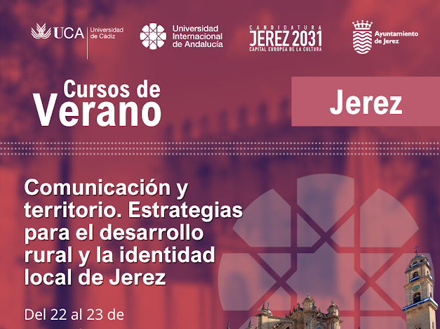 #CursosDeVerano  

Junto a <a href="/univcadiz/">Universidad de Cádiz</a> y <a href="/UNIAuniversidad/">Universidad Intern. de Andalucía</a> te ofrecemos la oportunidad de explorar otras formas de contar la ciudad y su territorio con el curso▶️'Comunicación y territorio. Estrategias para el desarrollo rural y la identidad de Jerez'

ℹ️🔗acortar.link/XVxWkX