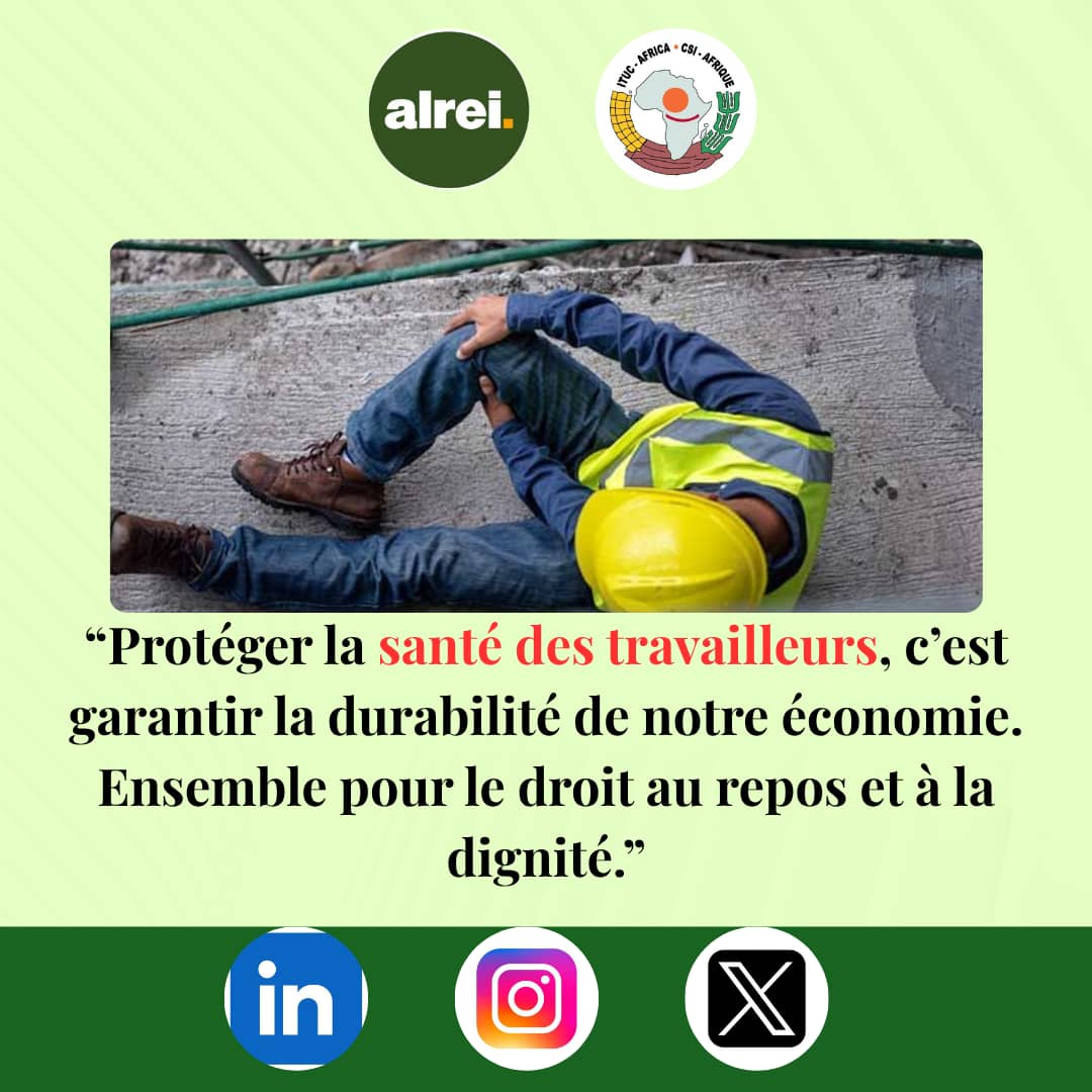 Sans sécurité, sans protection, sans respect des normes sanitaires, le lieu de travail devient un espace de risque, de souffrance et parfois de drame. Les blessures, les maladies professionnelles, le stress et l’épuisement ne sont pas des fatalités. Ce sont les conséquences