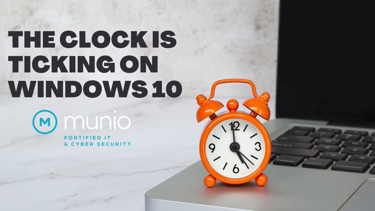 Windows 10 support ends 14 Oct 2025. No more updates, patches, or protection.
🔐 Cyber risks
📉 Compliance issues
🛑 App failures
Don’t wait. Get a FREE Cyber Risk Assessment + upgrade plan from Munio 👇
👉 munio-it.co.uk/cyber-security/
#Windows10EOL #CyberSecurity #Windows11 #MunioIT
