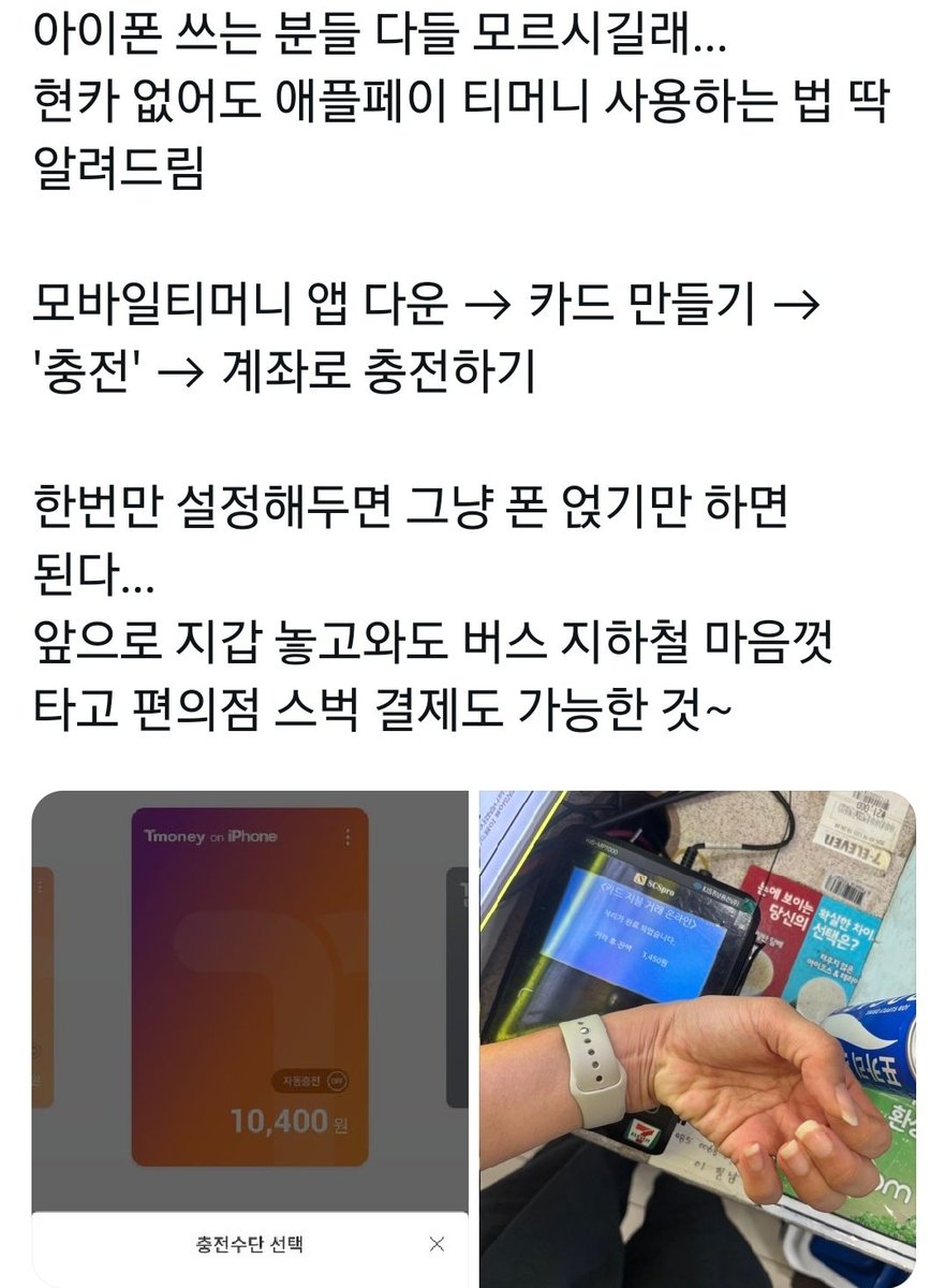 현카 없이도 애플페이 티머니 사용하는 법