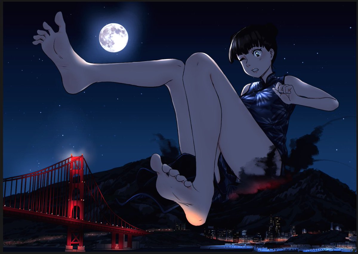 I can tell that she has already tried her best to keep the city safe_(:з」∠)_

#巨大娘 #巨女 #サイズフェチ 
#giantess #macrophilia #sizefetish #sizedifference