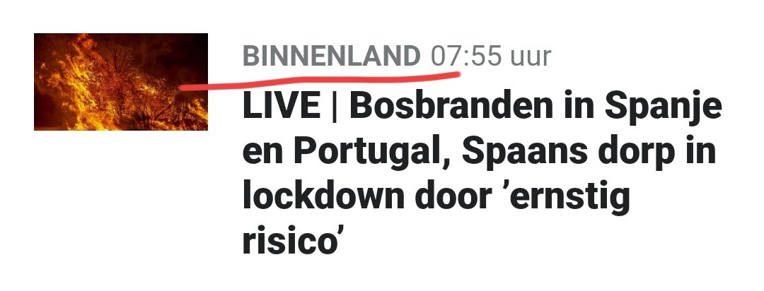 tom39445's tweet image. Spaanse bosbranden valt bij De Telegraaf onder &apos;Binnenland&apos;....🤣