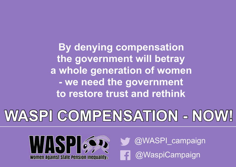 Denying compensation betrays a generation of #WASPI women. We need the government to restore trust.  What do you think needs to change?
