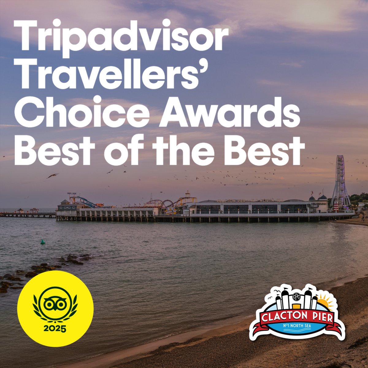 ✨We’re officially one of the Top 25 Amusement Parks in Europe✨

💥 11th place out of 1,000+
🇬🇧 One of only 5 UK parks on the list
🌊 The ONLY one in East Anglia

Thank you to everyone who left us a glowing review – and to our amazing team for making magic happen every day 💙