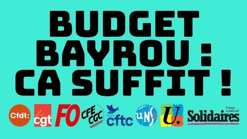 💶 Budget : les sacrifices pour le monde du travail ça suffit !

Le 15 juillet, le premier Ministre François Bayrou a présenté les axes d’un budget d’une brutalité sans précédent.

Après le mouvement social inédit de protestation contre la réforme des retraites, sans tenir compte