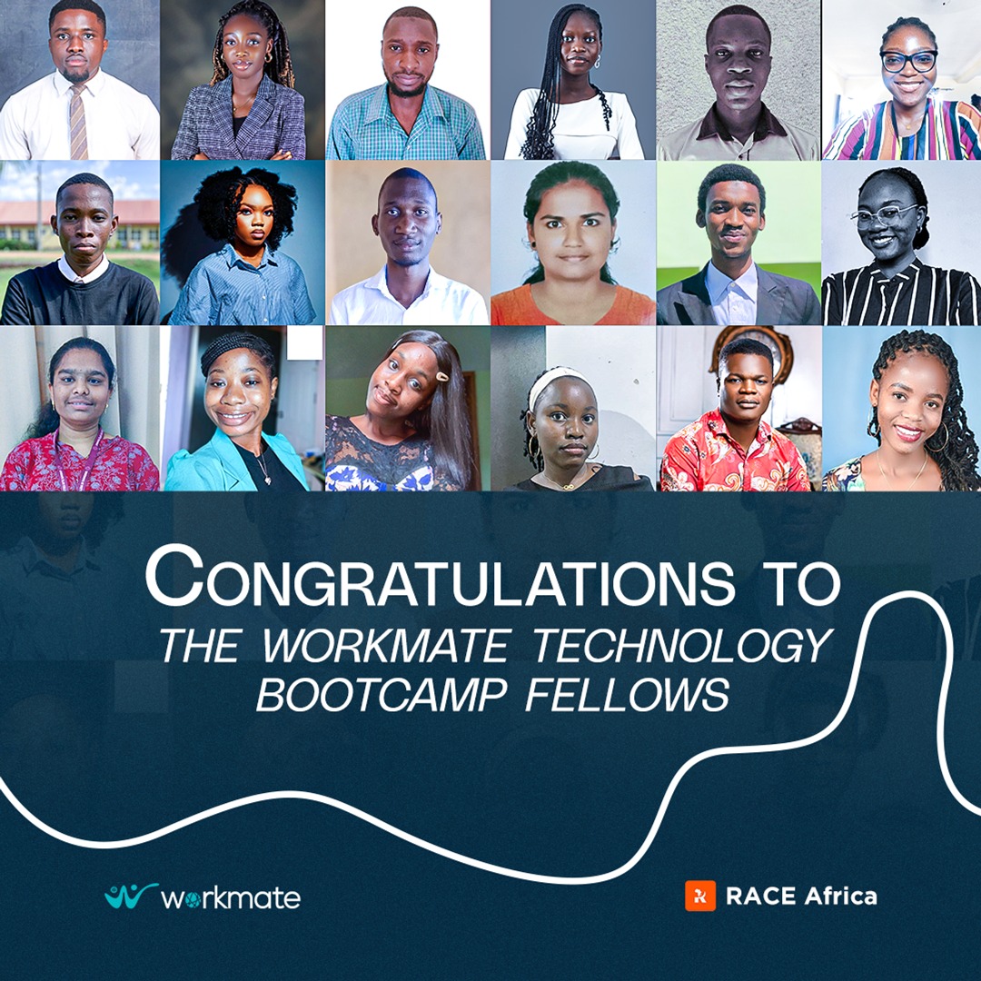 workmatetech_io's tweet image. Big congratulations to our brilliant Workmate Technology Bootcamp Fellows!

You&apos;ve ignited a journey of innovation, growth, impact and we’re proud of the future you’re building!

#TechTalent #WorkmateTech #FellowshipSpotlight #raceafrica