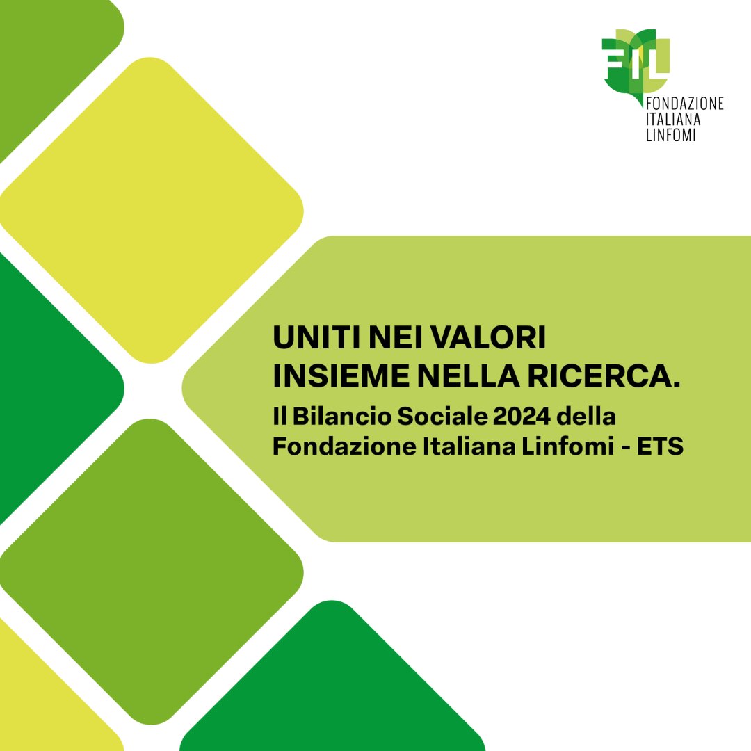 Cosa fa la Fondazione Italiana Linfomi? Ogni anno lo raccontiamo con trasparenza nel Bilancio Sociale: uno strumento per rendere conto dell'mpegno nella ricerca scientifica, al fianco di pazienti, medici e centri di cura.
Leggi il Bilancio Sociale 2024👉 bit.ly/44QcMZI