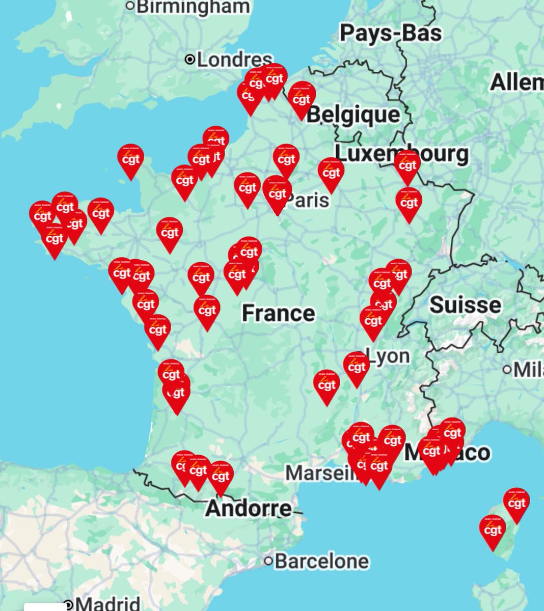 GRÈVE des électriciens et gaziers le 2 septembre. Le nombre de piquets de grève augmente!
🔺Une TVA à 5,5% sur TOUTE la facture d'énergie
🔺Une hausse de 9% sur toute la grille salariale
🔺L’échelle mobile des salaires pour être protégé de l’inflation
#BayrouDémission