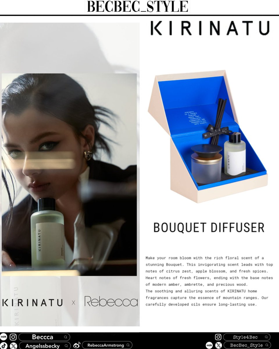 BecBec_Style's tweet image. 20250729 Ⓒ @AngelssBecky post
It’s here! 💖 KIRINATU X REBECCA
— 3 scented sets that tell my story.
.
Each one comes with a special gift just for you! 🎁
Pre-order starts Aug 4 - 8 at 10:00 A.M. (GMT+7) on LINE Shopping @Kirinatu
More info: kirinatu.com/kirinatu-x-reb…
.
#KIRINATU…