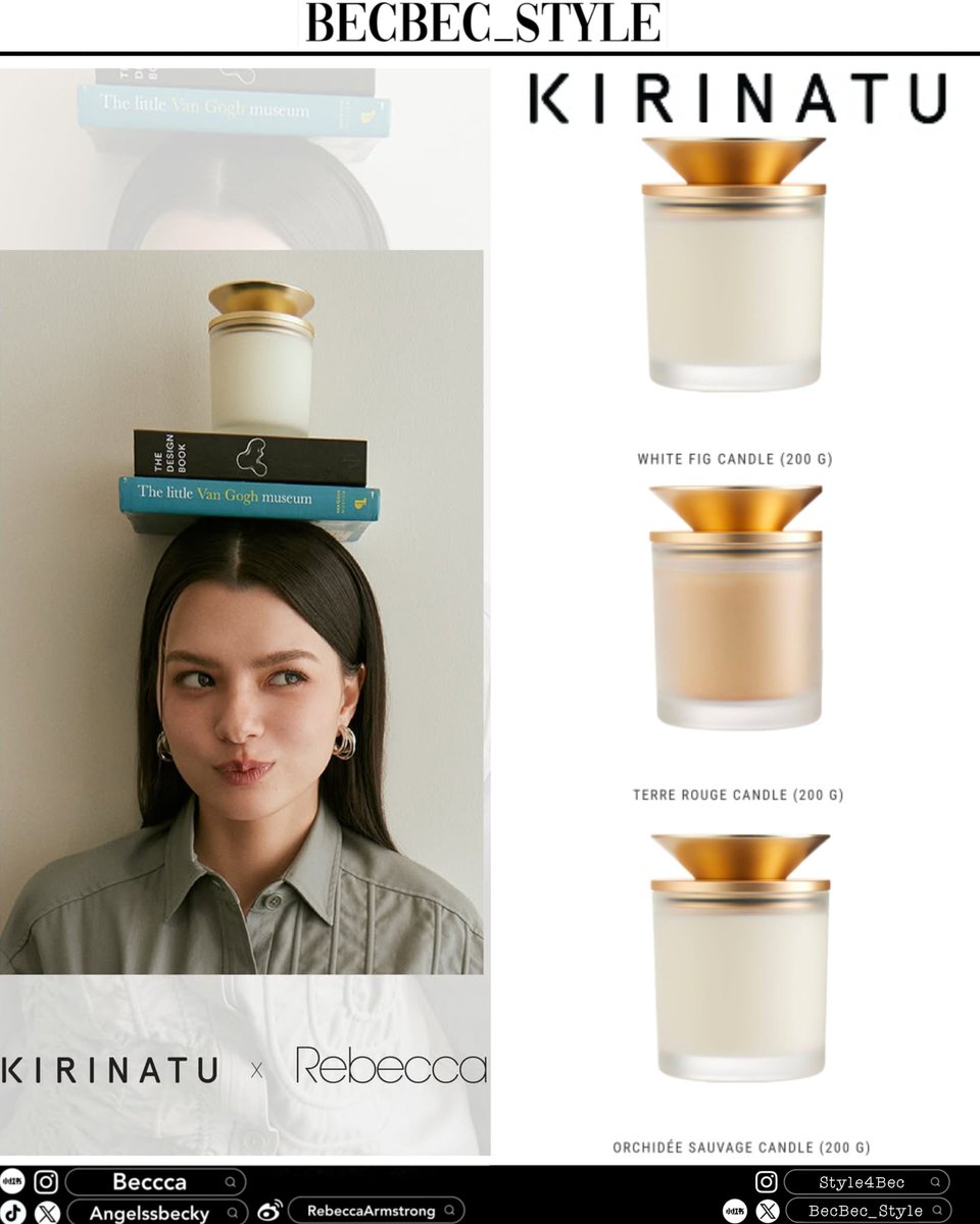 BecBec_Style's tweet image. 20250729 Ⓒ @AngelssBecky post
It’s here! 💖 KIRINATU X REBECCA
— 3 scented sets that tell my story.
.
Each one comes with a special gift just for you! 🎁
Pre-order starts Aug 4 - 8 at 10:00 A.M. (GMT+7) on LINE Shopping @Kirinatu
More info: kirinatu.com/kirinatu-x-reb…
.
#KIRINATU…