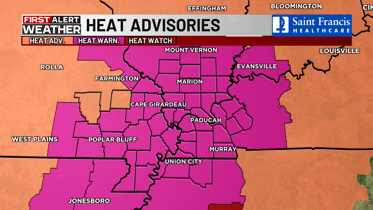 FIRST ALERT ACTION DAY:  Extreme heat warning extended through Wednesday!  Heat index numbers could reach or surpass 120 degrees &gt;&gt;&gt; tinyurl.com/2u6w2u27