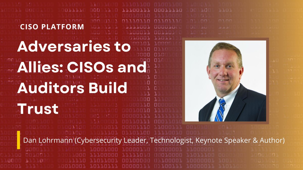 Audit friction? Dan Lohrmann shows how CISOs &amp; auditors can move from tension to trust—building alignment, communication &amp; security maturity.

Read: cisoplatform.com/profiles/blogs…

#CISO #Audit #Leadership #CyberStrategy