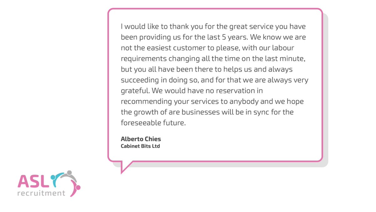 ASL Recruitment (@aslrecruitment) on Twitter photo #Testimonials are valuable because they show we really do care & do our very best to make sure we deliver the best service from us.
๐๐๐ - ๐๐๐๐๐ข๐ ๐ ๐๐๐๐๐๐ ๐๐๐๐ ๐กโ๐ ๐๐๐๐๐๐๐๐๐๐.
โ๏ธ 01424 452 999
๐ฉ hastings@aslgroup.co.uk
bit.ly/3XHDU7f #Testimonials are valuable because they show we really do care & do our very best to make sure we deliver the best service from us.
๐๐๐ - ๐๐๐๐๐ข๐ ๐ ๐๐๐๐๐๐ ๐๐๐๐ ๐กโ๐ ๐๐๐๐๐๐๐๐๐๐.
โ๏ธ 01424 452 999
๐ฉ hastings@aslgroup.co.uk
bit.ly/3XHDU7f