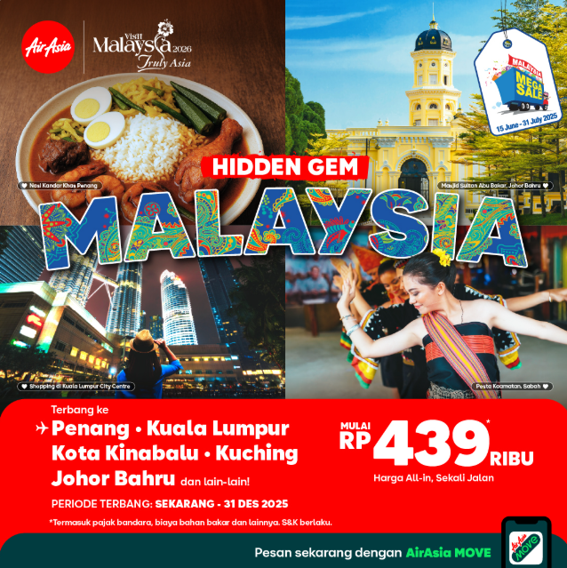 GetDiskon's tweet photo. Siap terpesona dengan Hidden Gem Malaysia? Terbang dari Indonesia mulai Rp439ribu!

https://t.co/TR2gphIEnK

#PROMO #GETDISKON #AIRASIA https://t.co/WFMbGZOPUW