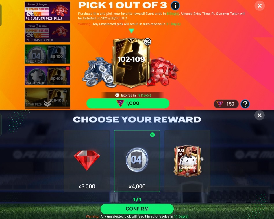 ENZO (@enzo9cfc) on Twitter photo What did you get from PL SUMMER PICKโ
#FCMobile #EAFC25 #FC25
<a href="/EASFCMOBILE/">EA SPORTS FC MOBILE</a>
๐๐ What did you get from PL SUMMER PICKโ
#FCMobile #EAFC25 #FC25
<a href="/EASFCMOBILE/">EA SPORTS FC MOBILE</a>
๐๐