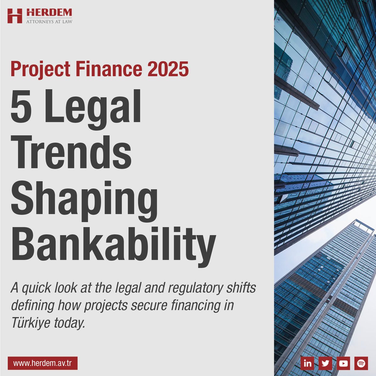 Herdemlaw's tweet image. 📊 Türkiye Project Finance 2025: 5 Legal Trends You Can’t Ignore

👉 Which of these legal changes will shape your projects the most in 2025?

#ProjectFinance #Türkiye #LegalTrends #PPP #FX #ESG #Fintech #Infrastructure #Bankability #herdem