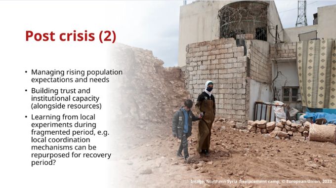 ReBUILDRPC's tweet image. If you missed @sophie_witter at @healtheconomics present 'Strengthening health financing in complex humanitarian contexts: analysis from Northwest Syria and its implications for other disrupted contexts' you'll find the slides here... buff.ly/ZLebkav