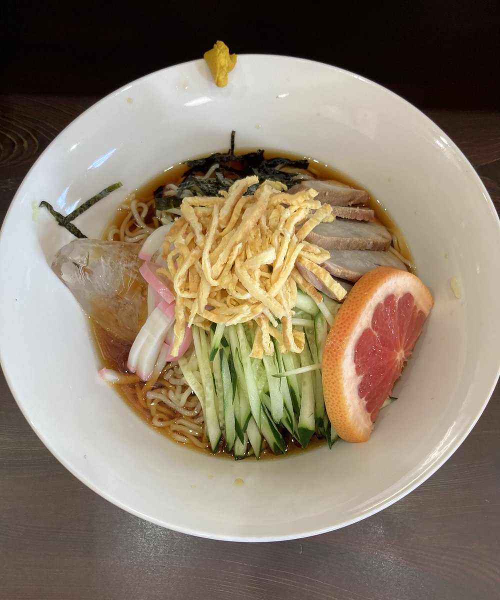 長岡　西華苑
冷やし中華

今年も食べれて良かった。丁寧に作ってくれて最高ですね☺︎

#新潟ラーメン