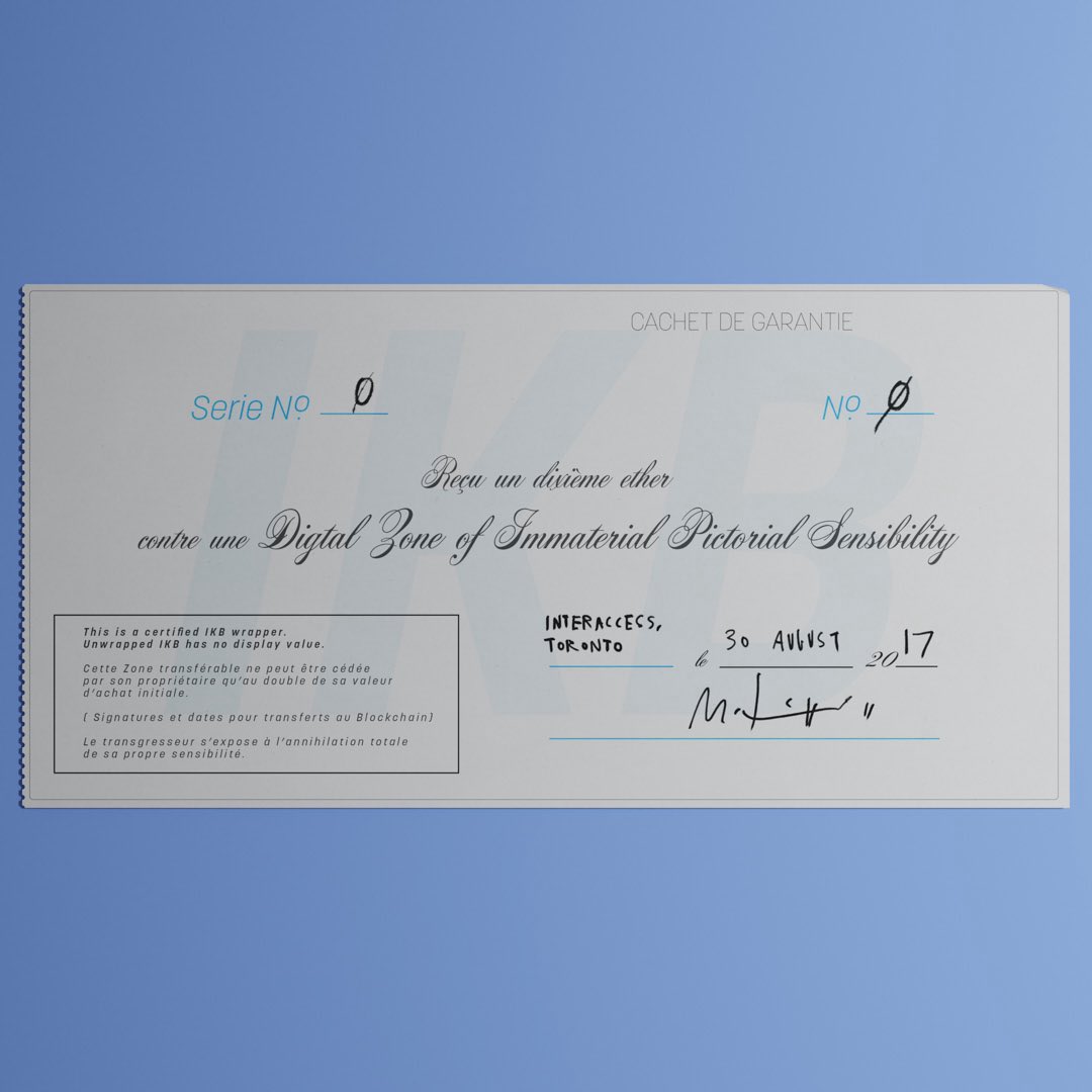 Eight years ago today <a href="/mitchellfchan/">Mitchell F Chan</a> launched Digital Zones of Immaterial Pictorial Sensibility. 

July 29, 2017

The project had a glorious run in 2021 when Mitchell was rightly recognized for his groundbreaking work, and they remain today as a must have for NFT art collectors.