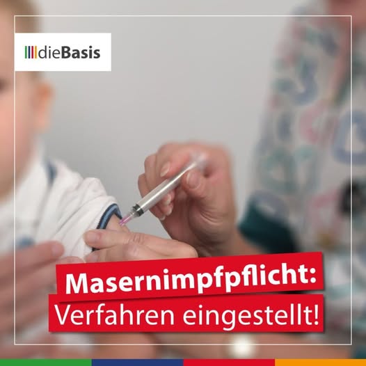 888 #Netzfund 

MASERNIMPFPFLICHT: STAAT ZIEHT STILL UND LEISE ZURÜCK

Dieser Fall aus Braunschweig zeigt, wie brüchig die vermeintlich „unumstößliche“ Masernimpfpflicht in Wirklichkeit ist.

 Ein Vater wehrt sich – und gewinnt. Kein Bußgeld, keine Gerichtskosten. 

Das Verfahren
