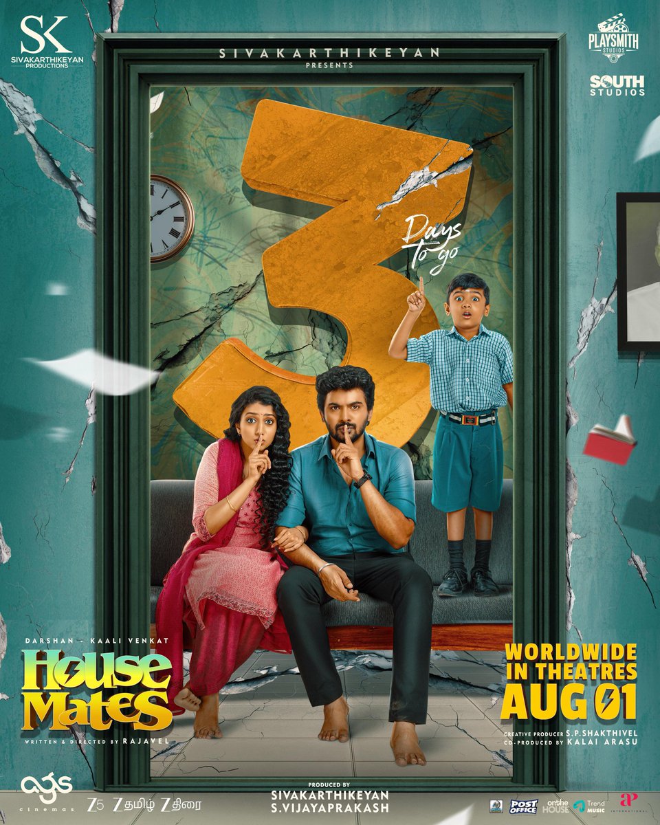 RamSimbuTalks's tweet image. The wait is reduced to 3 days ⏳️
#HouseMatesFromAug1
@SKProdOffl @agscinemas @Darshan_Offl @kaaliactor