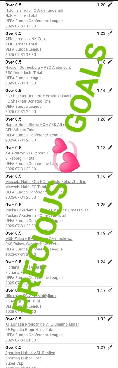 GreenWorldCTM's tweet image. Just a single goal ( over 0.5)
Rent target π―
Booking Code BW80BE7CB
85 Odds
π―ππ‘
Until 31st