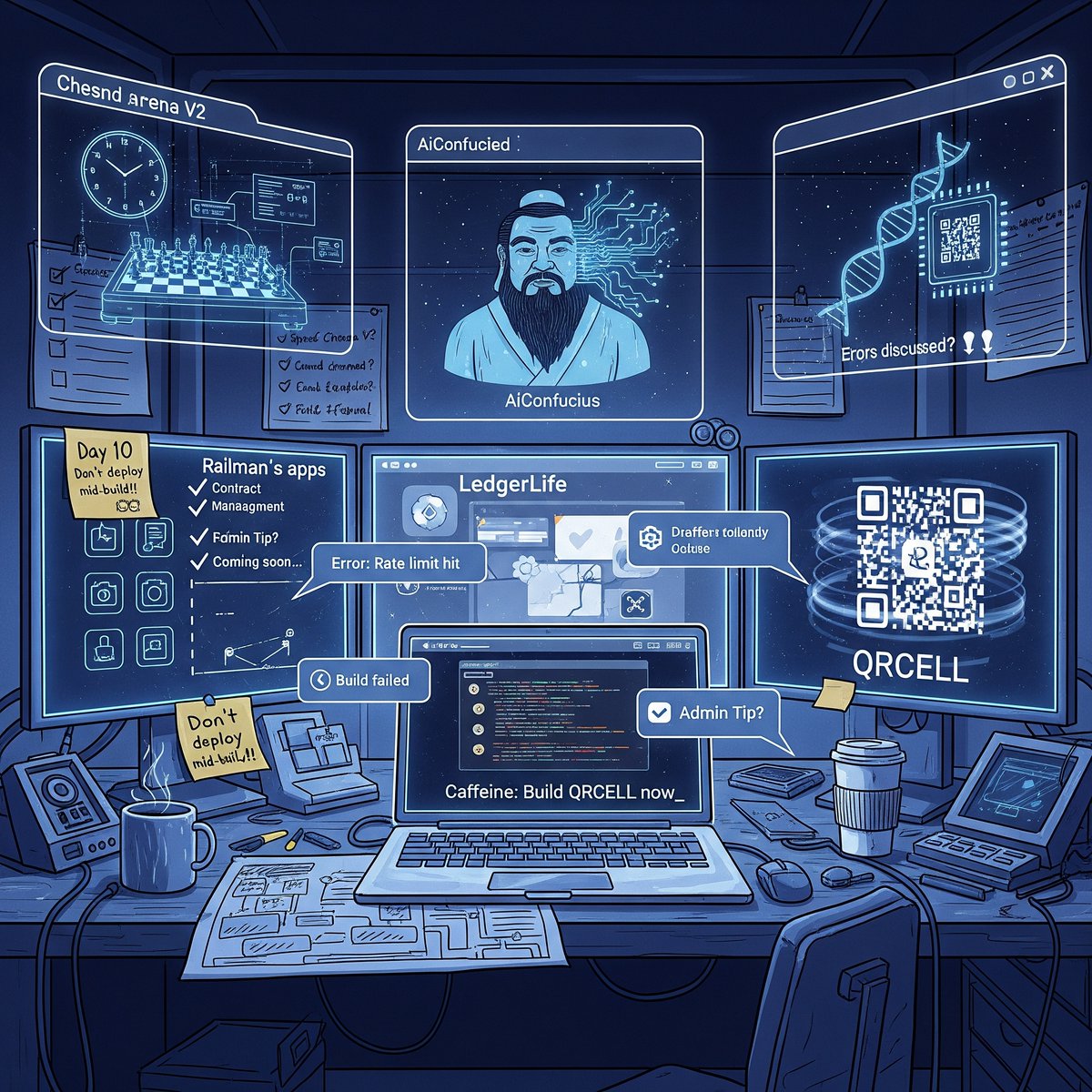Ledger Life (@ledgerlifeio) on Twitter photo ☕ Day 10 of building with <a href="/caffeineai/">caffeine</a> and it’s getting spicy. From chess arenas to Confucian AI to tokenised newsrooms—apps are dropping faster than your coffee cools.
📲 ledgerlife.io/coffee-break-c…
#BuiltWithCaffeine <a href="/dehypokriet/">Dexter ∞ ₿</a> <a href="/Skye__Terrier/">Skye_Terrier</a> <a href="/RailmanICP/">RAILMAN.EXE</a> <a href="/culttoday/">CULT2140.sats</a> #ICP #Web3 ☕ Day 10 of building with <a href="/caffeineai/">caffeine</a> and it’s getting spicy. From chess arenas to Confucian AI to tokenised newsrooms—apps are dropping faster than your coffee cools.
📲 ledgerlife.io/coffee-break-c…
#BuiltWithCaffeine <a href="/dehypokriet/">Dexter ∞ ₿</a> <a href="/Skye__Terrier/">Skye_Terrier</a> <a href="/RailmanICP/">RAILMAN.EXE</a> <a href="/culttoday/">CULT2140.sats</a> #ICP #Web3