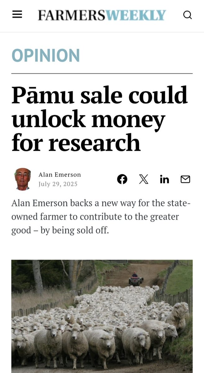 Rural, now definitely left (@ggmanggis) on Twitter photo We all know where the potential $2 billion sale money would go... Luxon will lie & say it's going to research but it would end up covering NACT's tax cuts for the wealthy and landlords. The Nats always sell everything they can when they're in govt. Last time it was electricity. We all know where the potential $2 billion sale money would go... Luxon will lie & say it's going to research but it would end up covering NACT's tax cuts for the wealthy and landlords. The Nats always sell everything they can when they're in govt. Last time it was electricity.