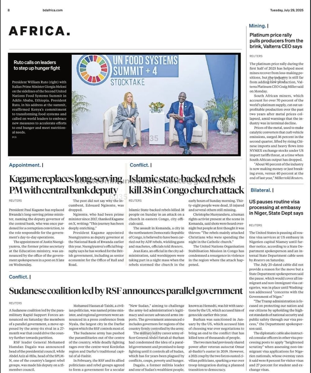 KAELI254_'s tweet image. President Ruto urged global leaders at the UN Food Systems Summit in Addis to scale up climate-smart, inclusive, and digitally-driven agri-food systems. He reaffirmed Kenya's resolve to combat hunger and malnutrition through innovation, resilience, and multilateral cooperation.