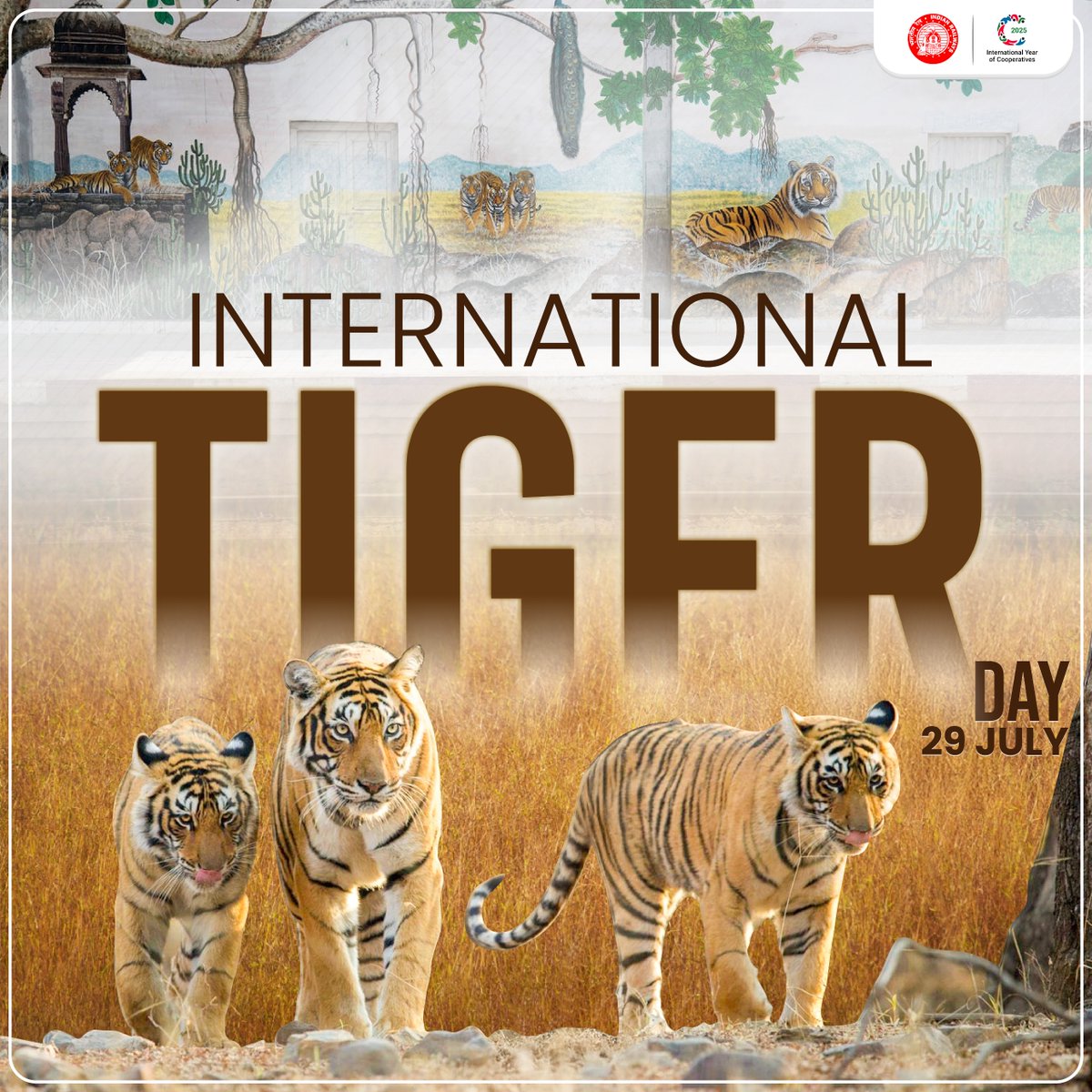 Nature’s greatest treasure-the majestic tiger.
India proudly hosts the highest tiger population in the world.
This #InternationalTigerDay, let’s pledge to protect them for a better ecosystem and a greener tomorrow.