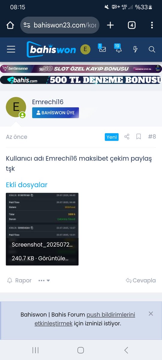 Kullanıcı adı Emrechi16 maksibet çekim paylaş