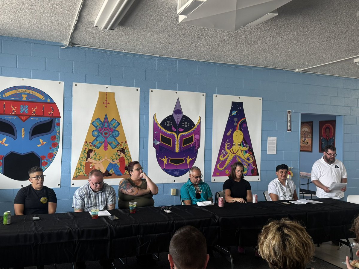 Last week, trans &amp; queer athletes and artists came together to share powerful stories through art &amp; conversation — naming the harm of sports bans and celebrating the strength of their community.
Gracias Gael &amp; TGRCNM. Evolution fam — you made us proud!